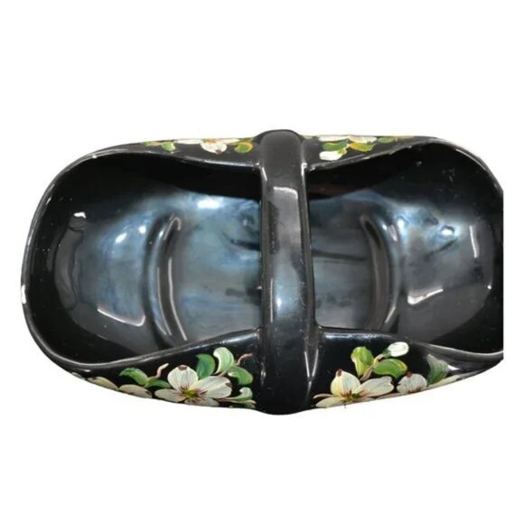 Vintage Rare Steiff Black White Hand Painted Art Studio Pottery Trinket Dish - Picture 3 of 12